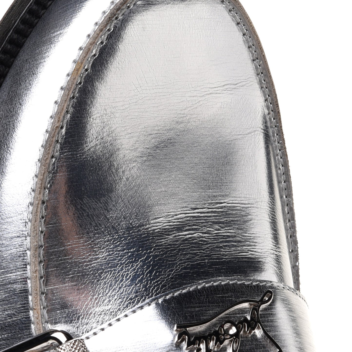 Mirror Patent Montezumo Donna Flat Loafers 39 Silver