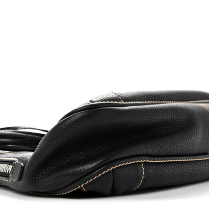 Chanel Grained Calfskin Tassel Hobo Black 9 of 14