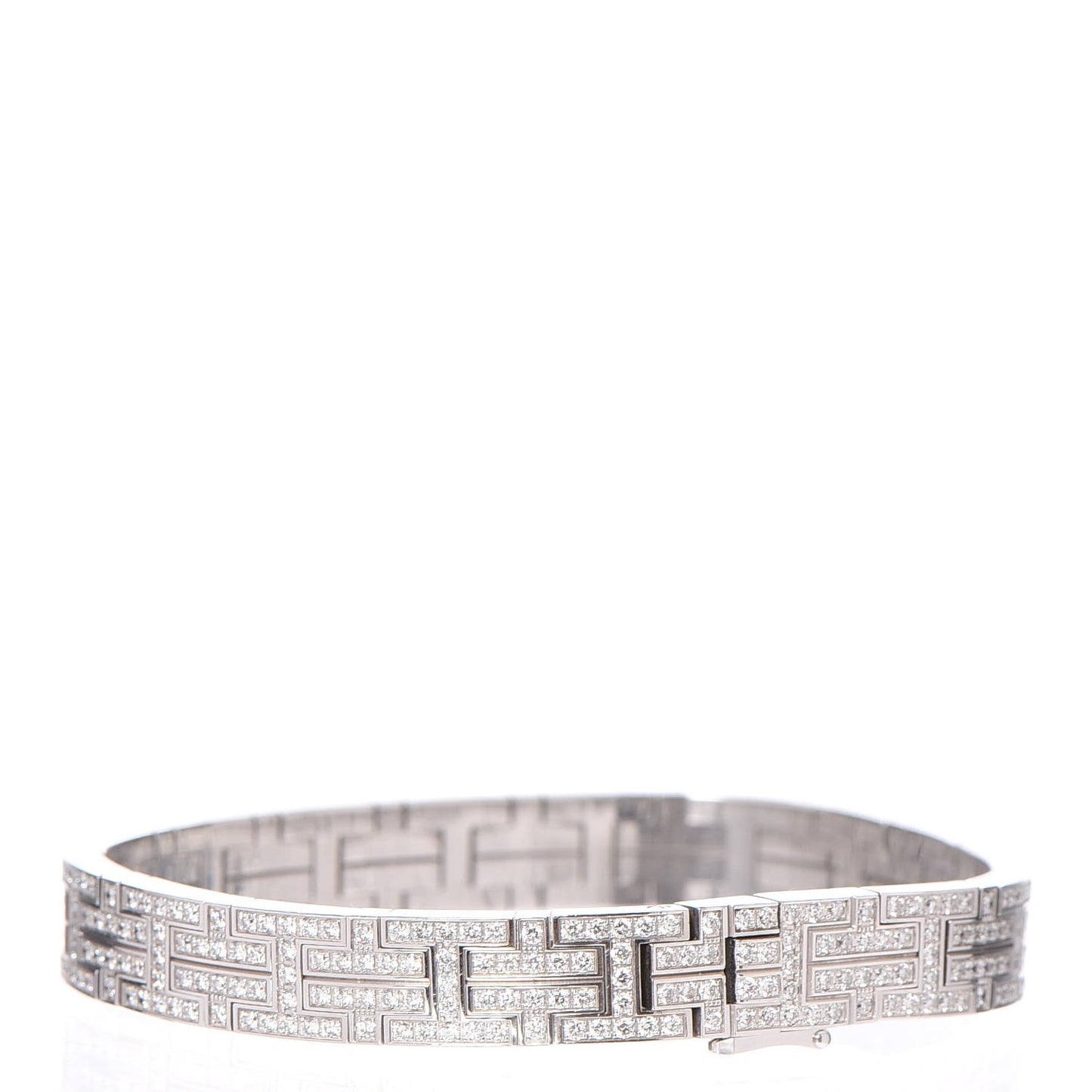18K White Gold Diamond Kilim Bracelet