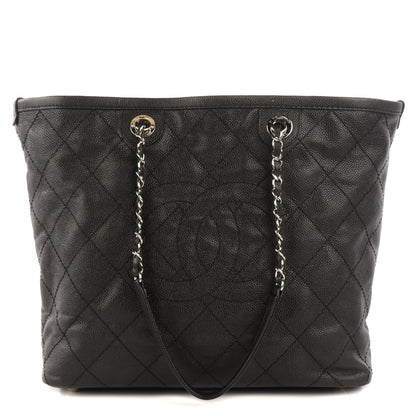 Chanel Grained Calfskin Shopping Small Daily Tote Black 1 of 8