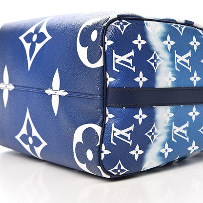 Louis Vuitton Monogram Escale Speedy Bandouliere 30 Blue 10 of 11