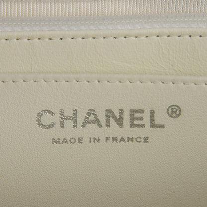 Chanel Caviar Quilted Jumbo Single Flap White 6 of 8