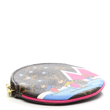 Louis Vuitton Monogram 2018 Christmas Animation Round Coin Purse 4 of 8