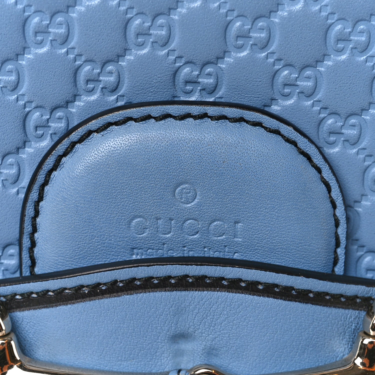 Gucci Microguccissima Medium Emily Chain Shoulder Bag Mineral Blue 9 of 12