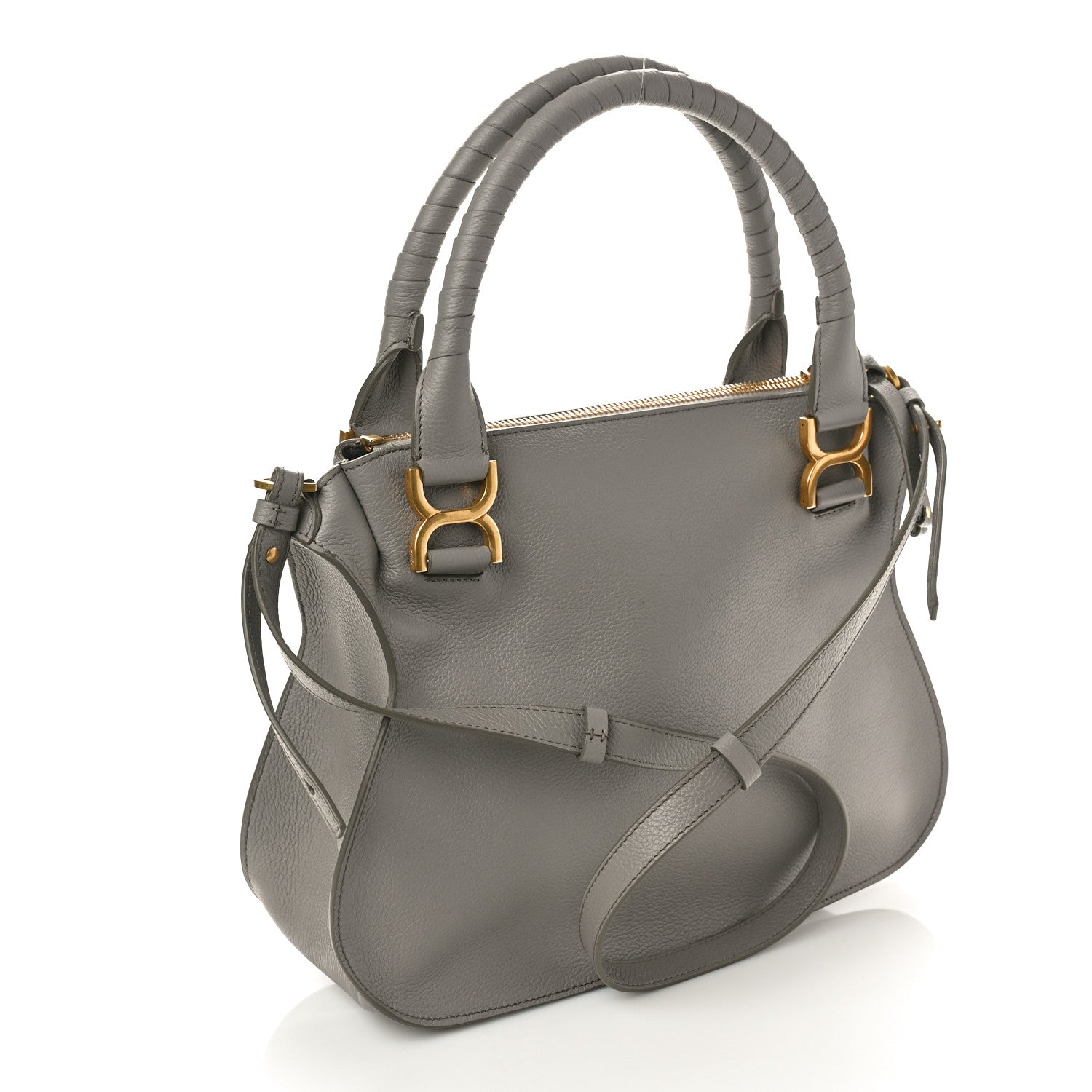 Chloe Calfskin Small Marcie Satchel Cashmere Grey 3 of 10