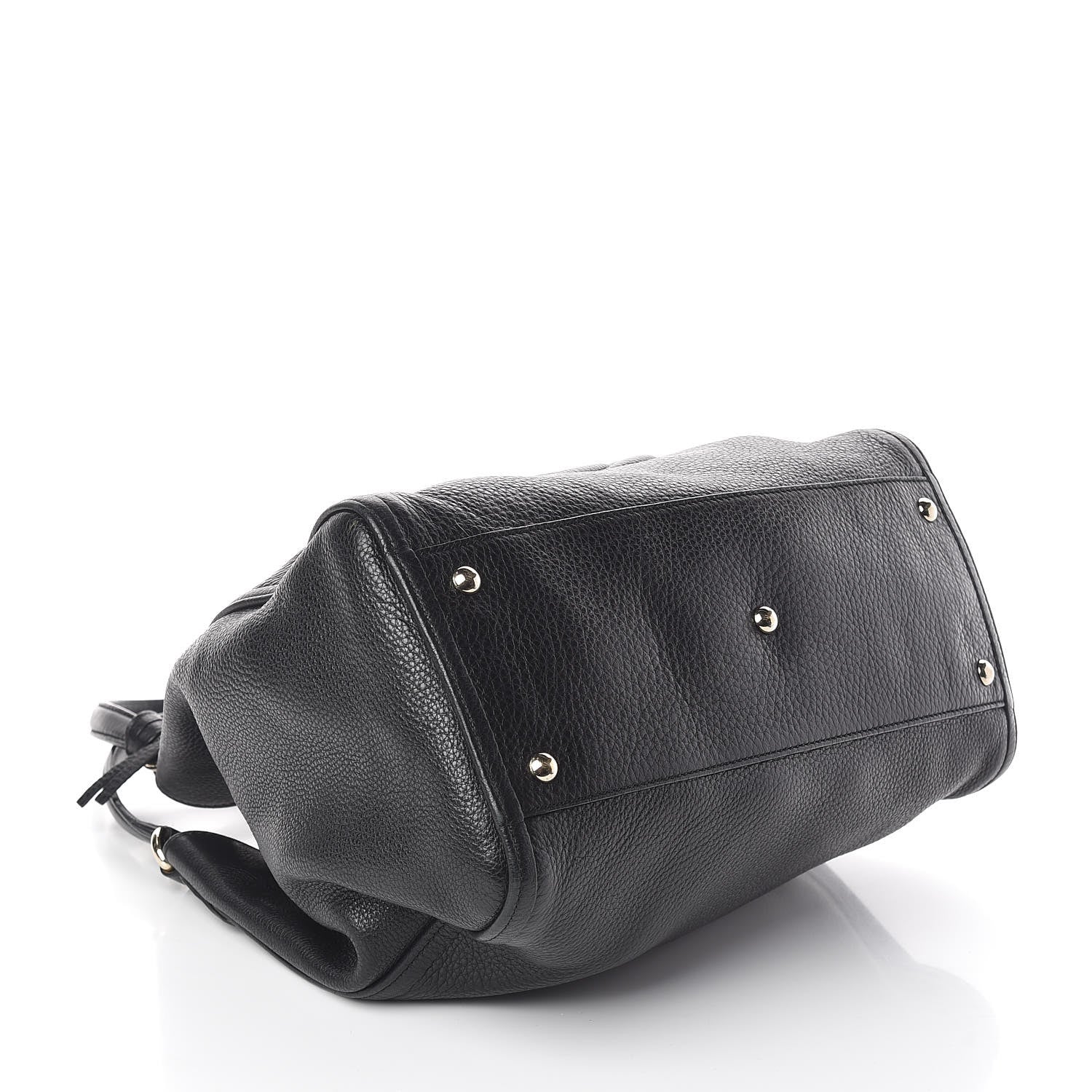 Gucci Pebbled Calfskin Medium Soho Shoulder Bag Black 4 of 10