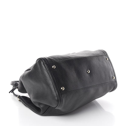 Gucci Pebbled Calfskin Medium Soho Shoulder Bag Black 4 of 10