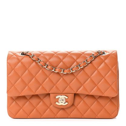 Chanel Caviar Quilted Medium Double Flap Light Brown 1 of 8