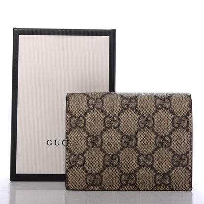 Gucci GG Supreme Monogram Card Case Beige 7 of 7