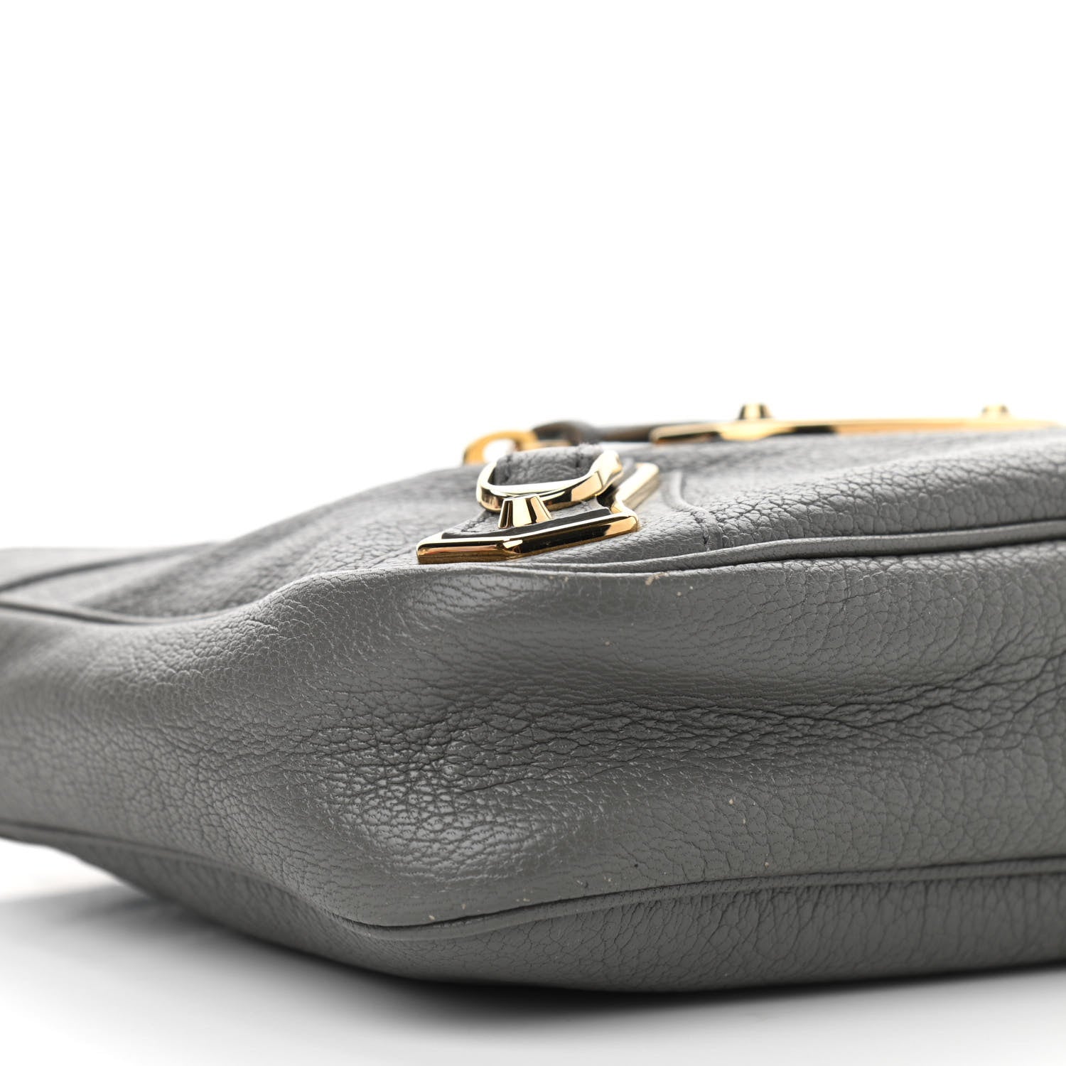 Balenciaga Chevre Gold Metallic Edge Hardware Hip Gris Acier 8 of 10