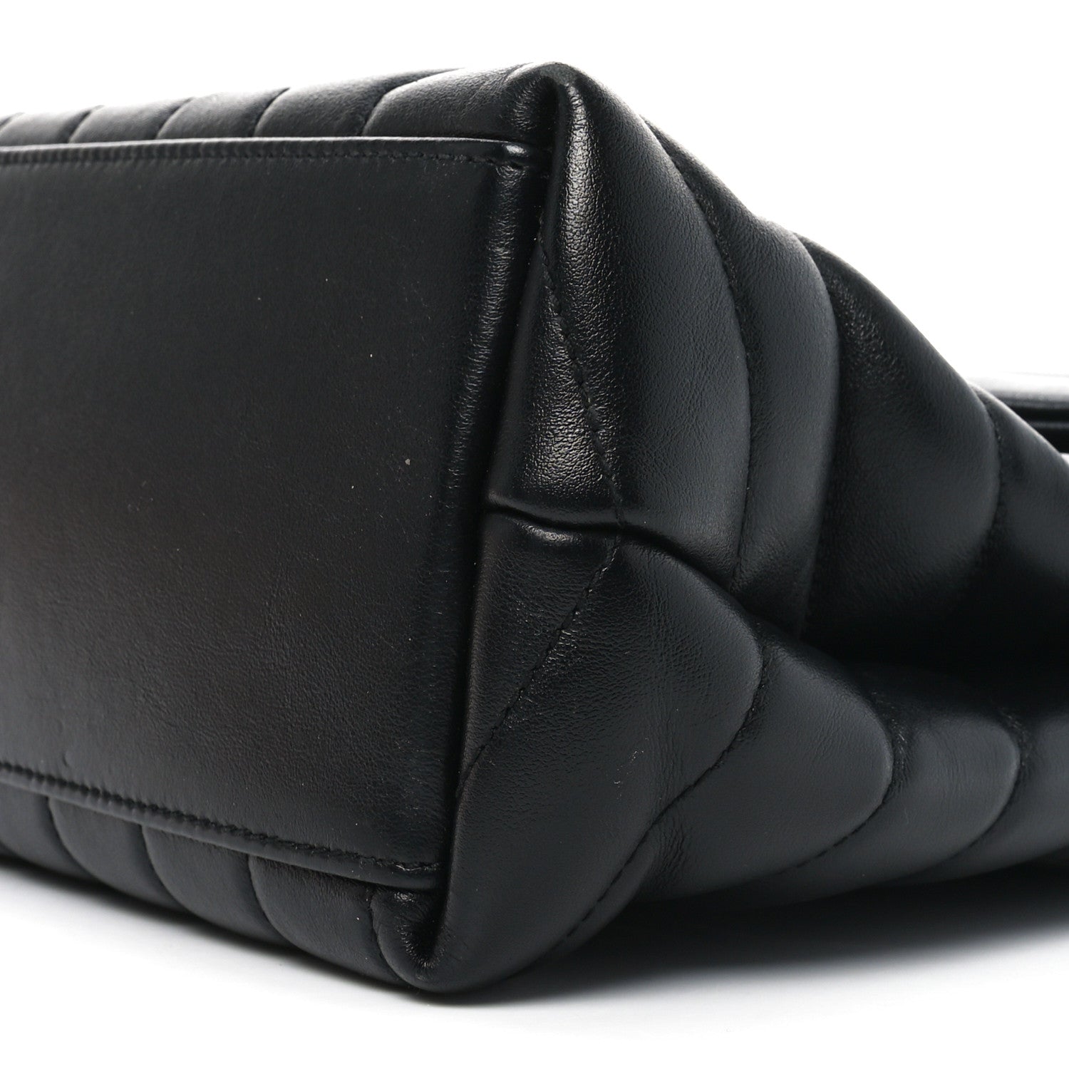 Saint Laurent Calfskin Y Quilted Monogram Medium Loulou Chain Satchel Black 16 of 18