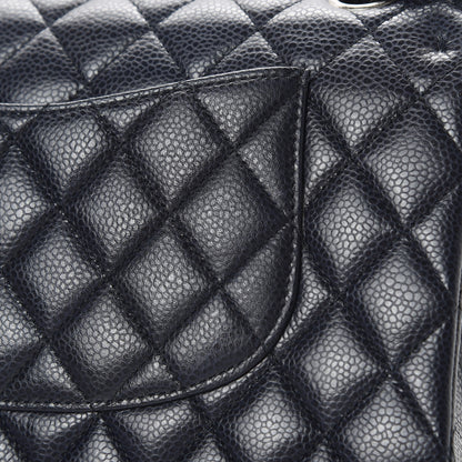 Chanel Caviar Quilted Medium Double Flap Navy 12 of 15