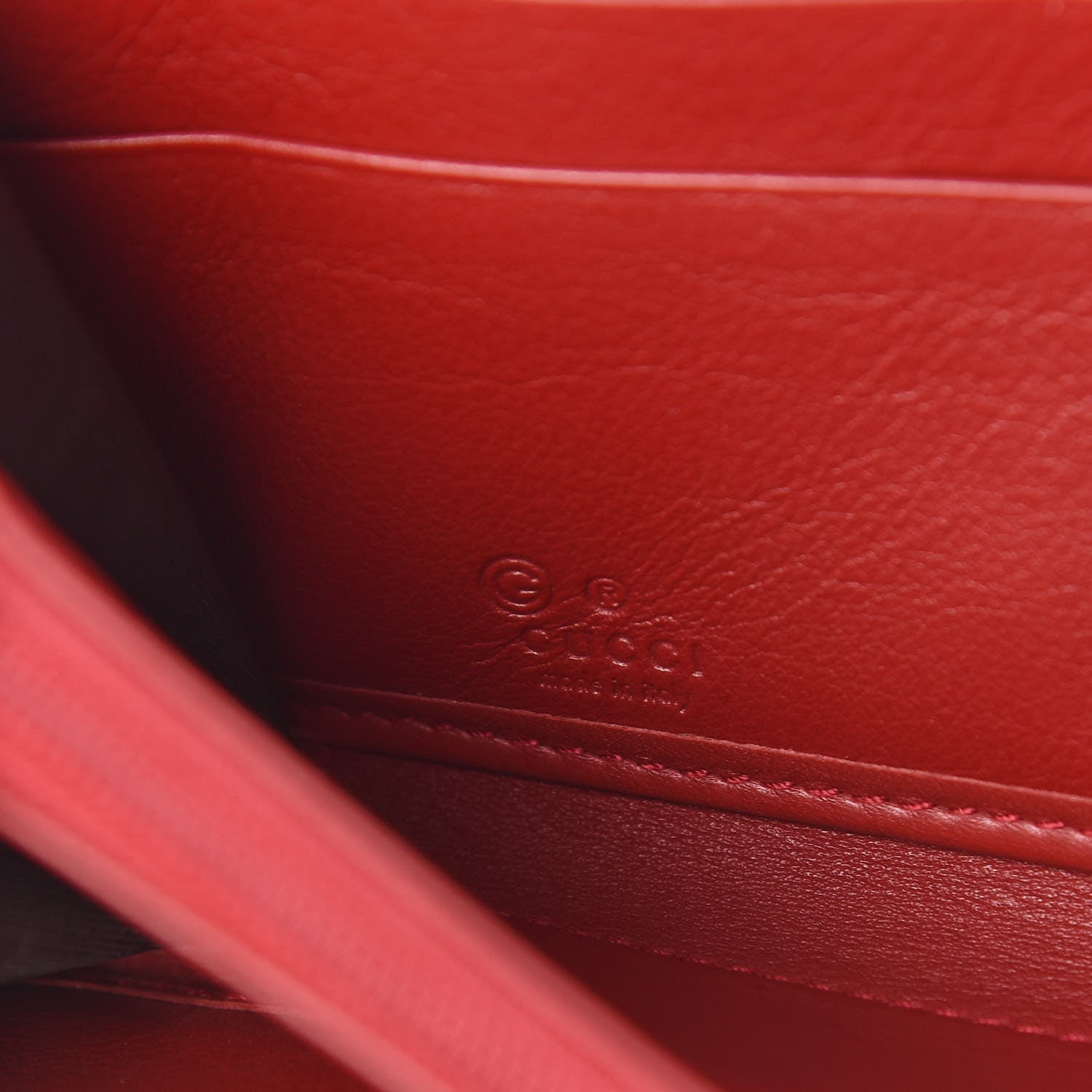Gucci Microguccissima Zip Around Wallet Red 6 of 7