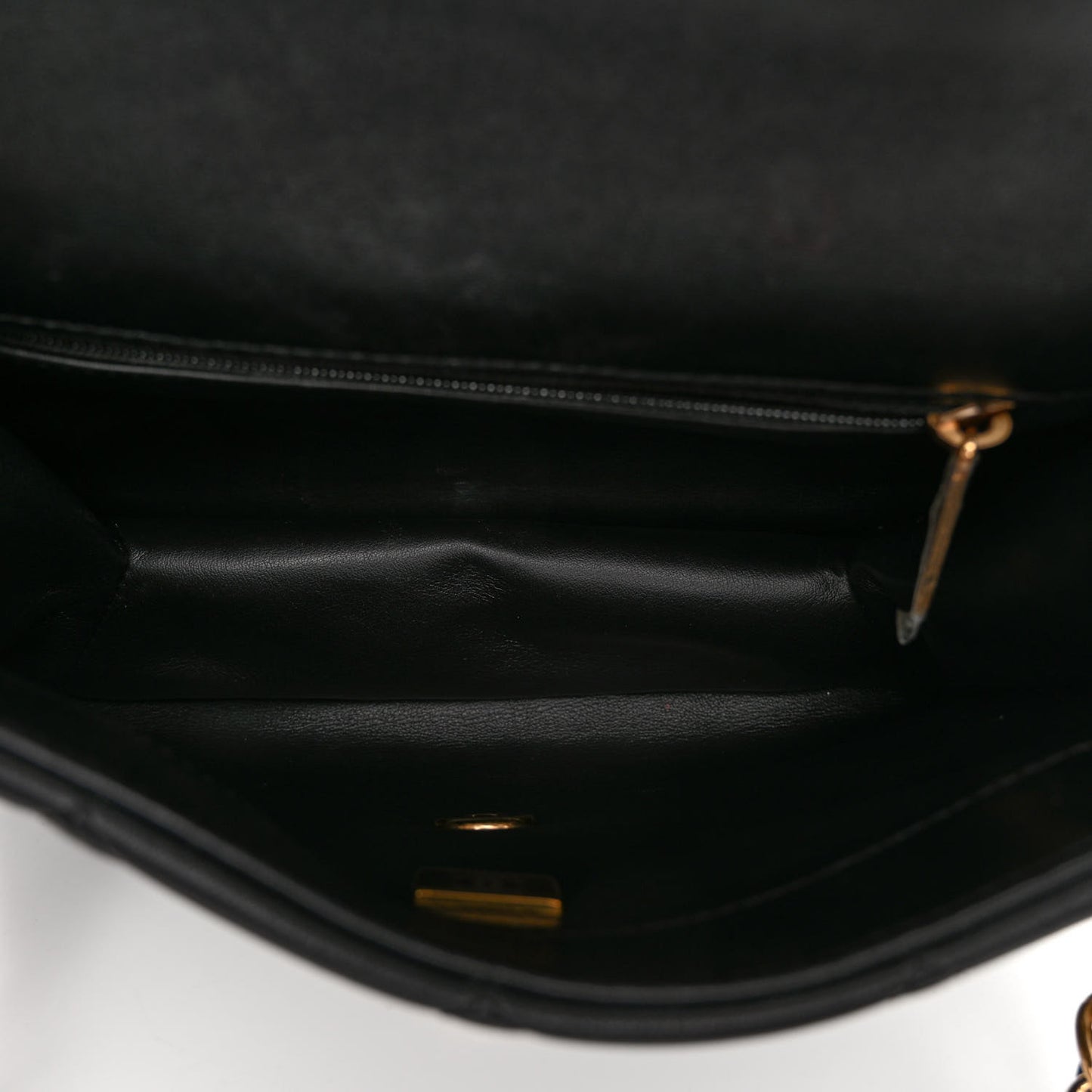 Lambskin Quilted Small Color Match Flap Black Multicolor
