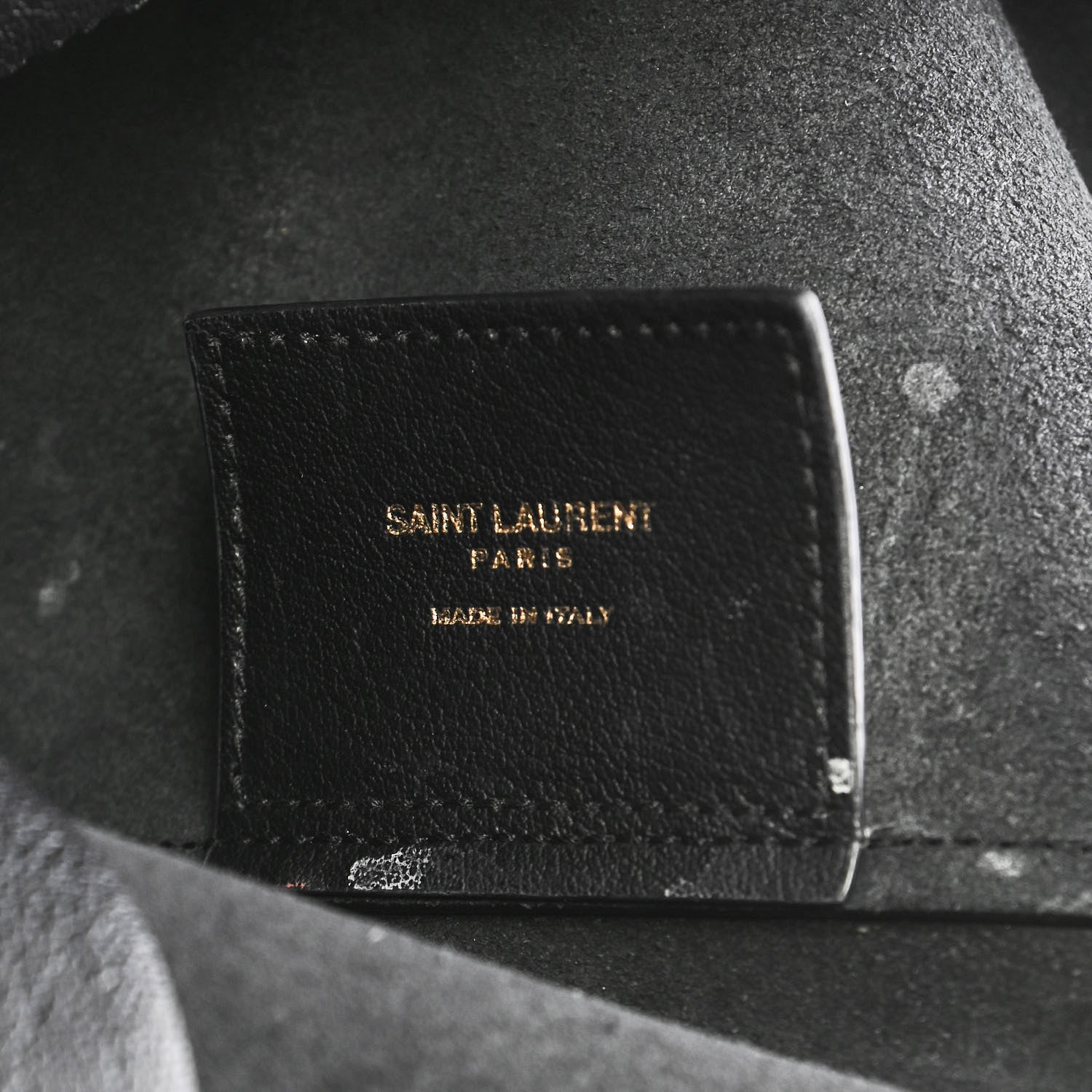 Saint Laurent Calfskin Large Shopping Tote Black 6 of 11
