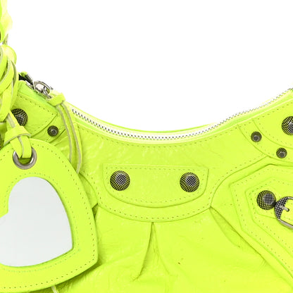 Balenciaga Agneau Arena Le Cagole Shoulder Bag XS Fluo Yellow 8 of 10