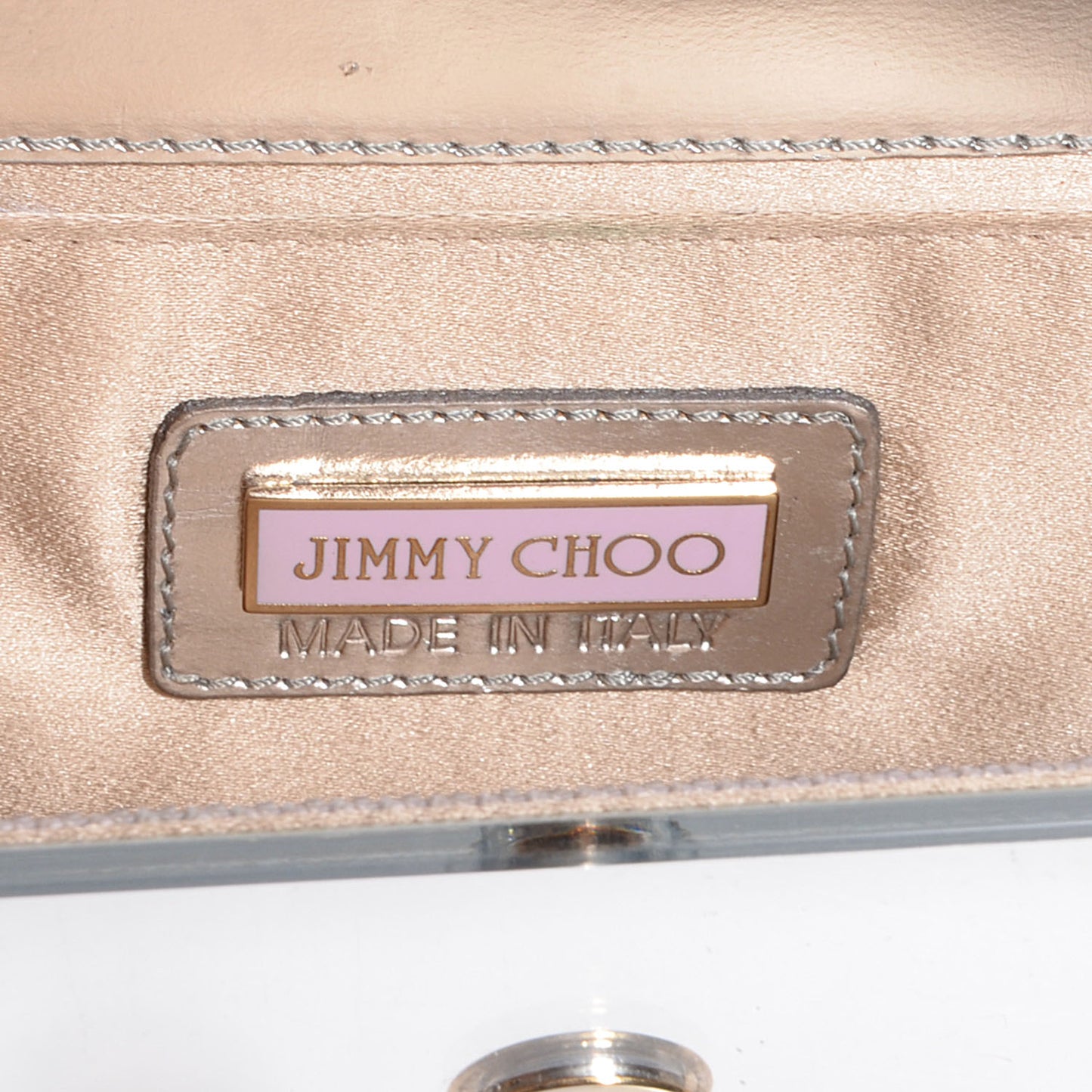 Acrylic Candy Mirro Clutch Silver