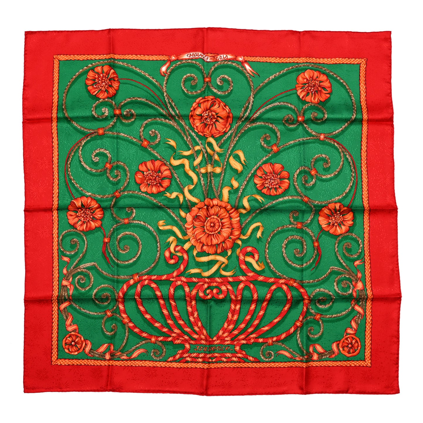 Jacquard Silk Jouvence Scarf 90