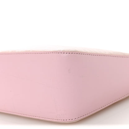 Givenchy Coated Canvas Logo 4G Embossed Small Moon Cut Out Shoulder Bag Blossom Pink 10 of 13