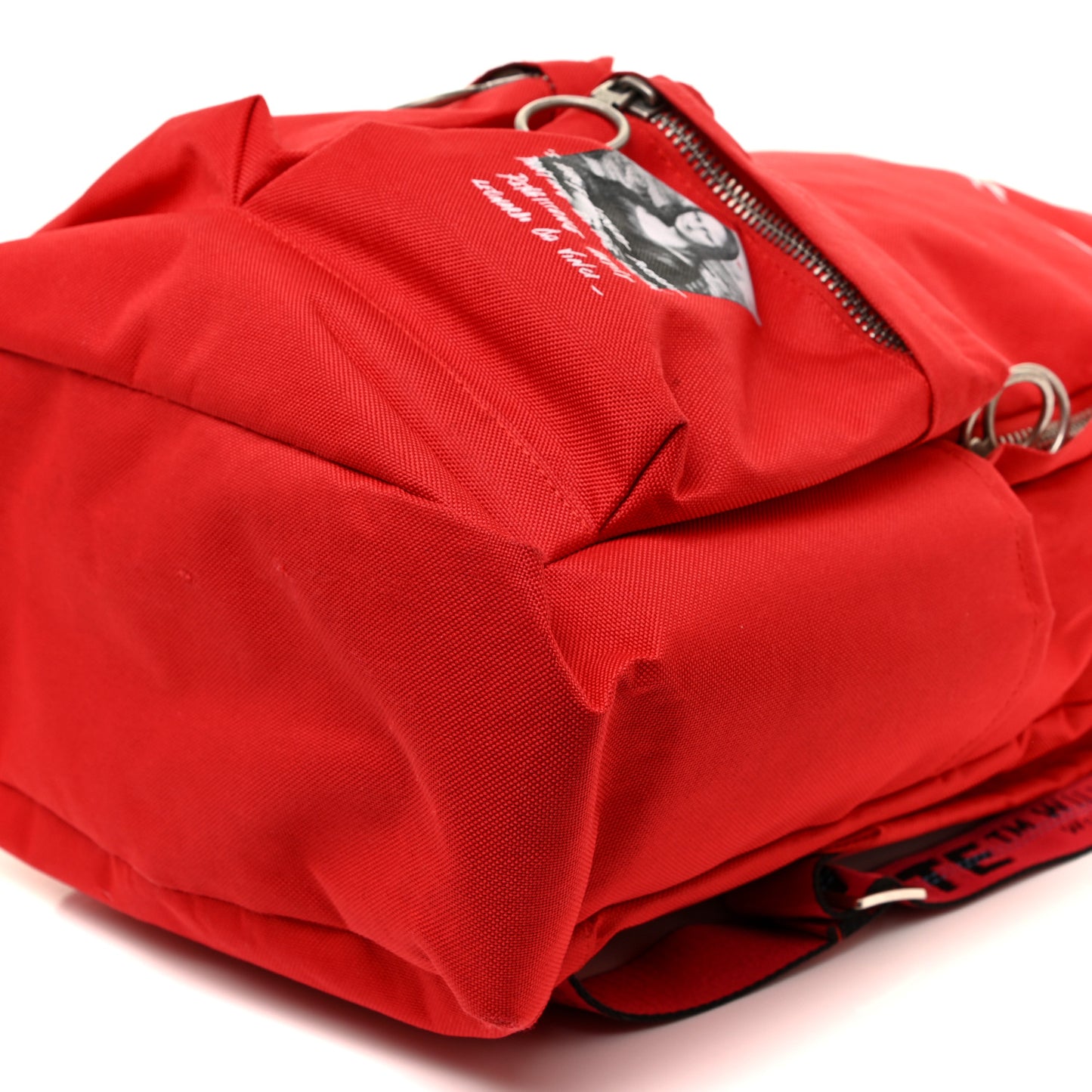 OFF-WHITE Canvas Mona Lisa Backpack Red