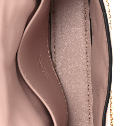 Fendi Nappa Matisse FF Embossed Nano Maxi Buckle Baguette Charm Rosa Quarzo 5 of 12