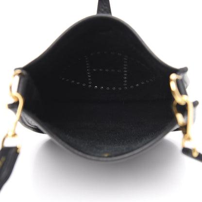 Hermes Taurillon Clemence Evelyne TPM Black 5 of 10