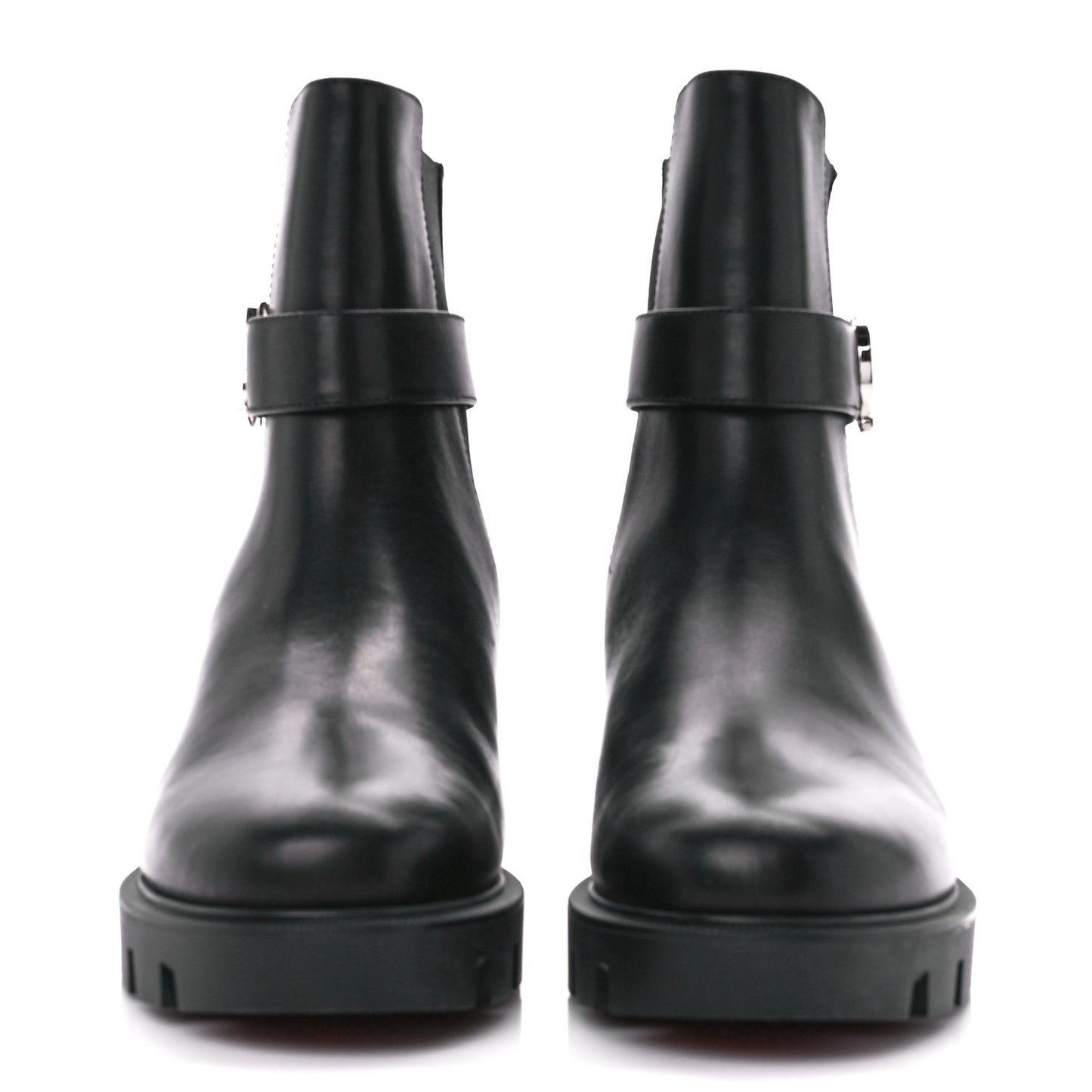Calfskin Ingrassato Flat Chelsea Booties 39.5 Black