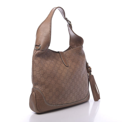 Gucci Guccissima Old Libeccio Medium New Jackie Hobo Old Naturale 2 of 10