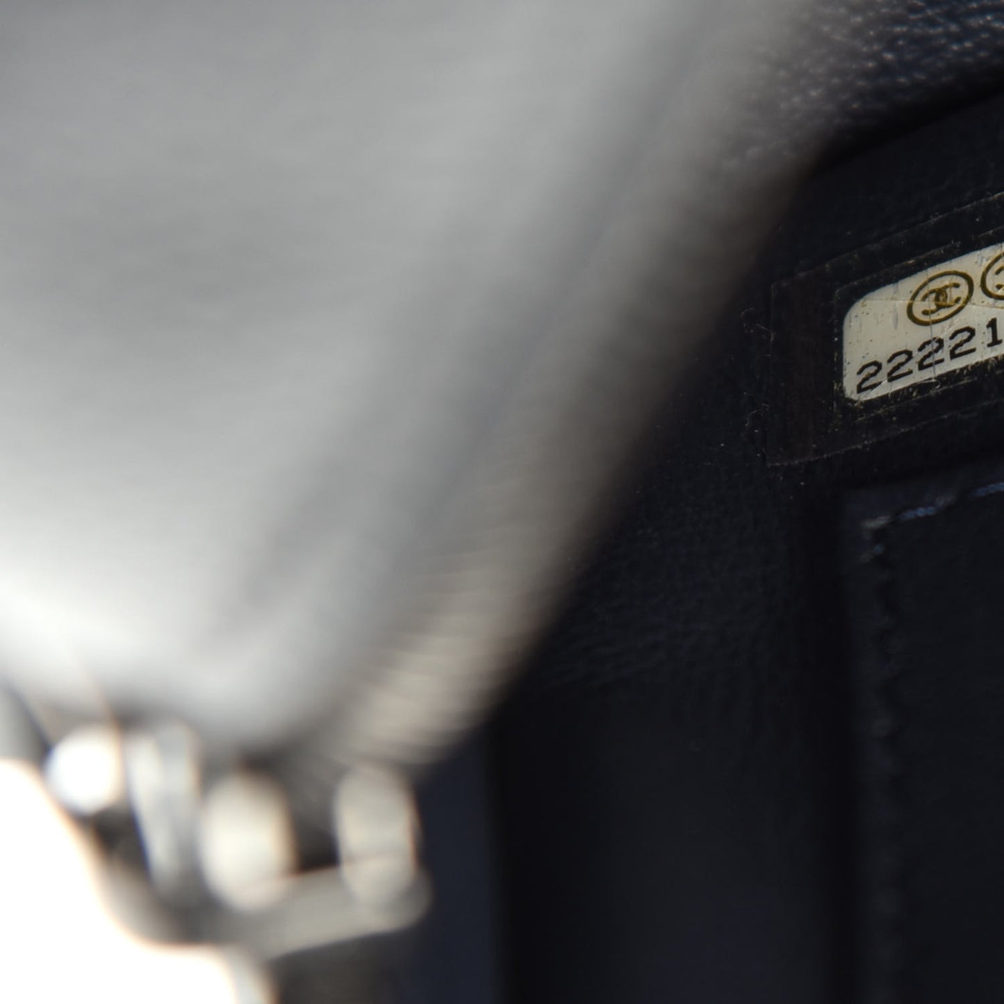 Caviar Lambskin Quilted Coco Break Camera Case Black