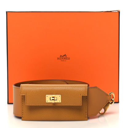 Hermes Swift Epsom Pocket Kelly Shoulder Strap Sesame 7 of 7