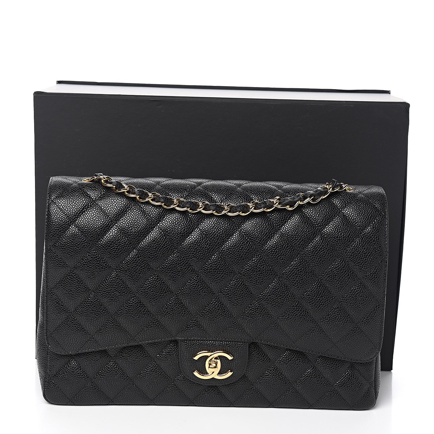 Chanel Caviar Quilted Maxi Double Flap Black 9 of 9
