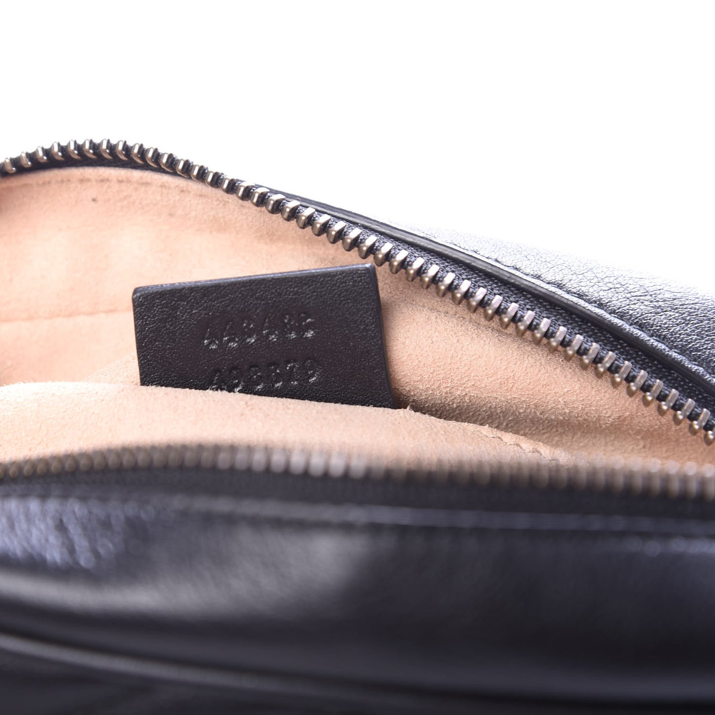 Calfskin Matelasse Mini GG Marmont Wrist Wallet Black