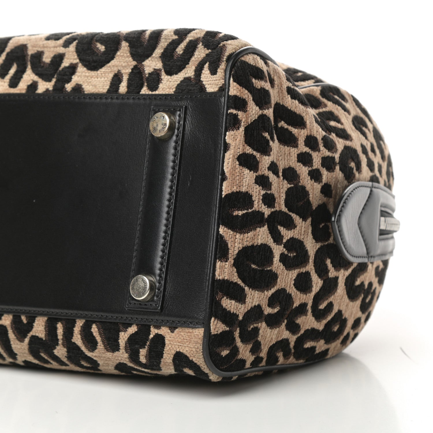 Louis Vuitton Jacquard Velvet Leopard Print Stephen Sprouse Speedy 10 of 14
