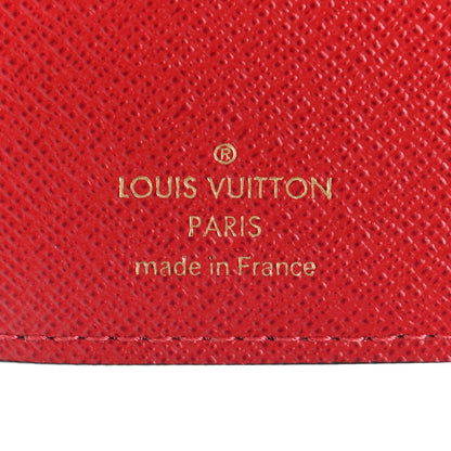 Louis Vuitton Damier Ebene Victorine Wallet Cherry 6 of 8