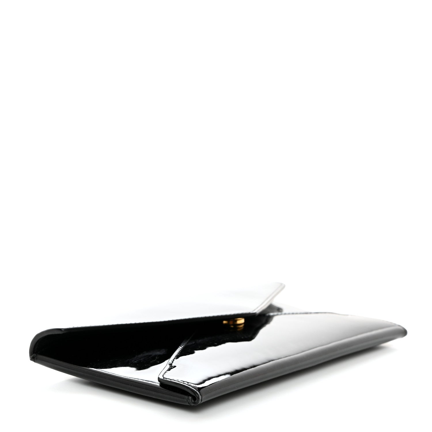 Saint Laurent Patent Paloma Envelope Clutch Black 4 of 7