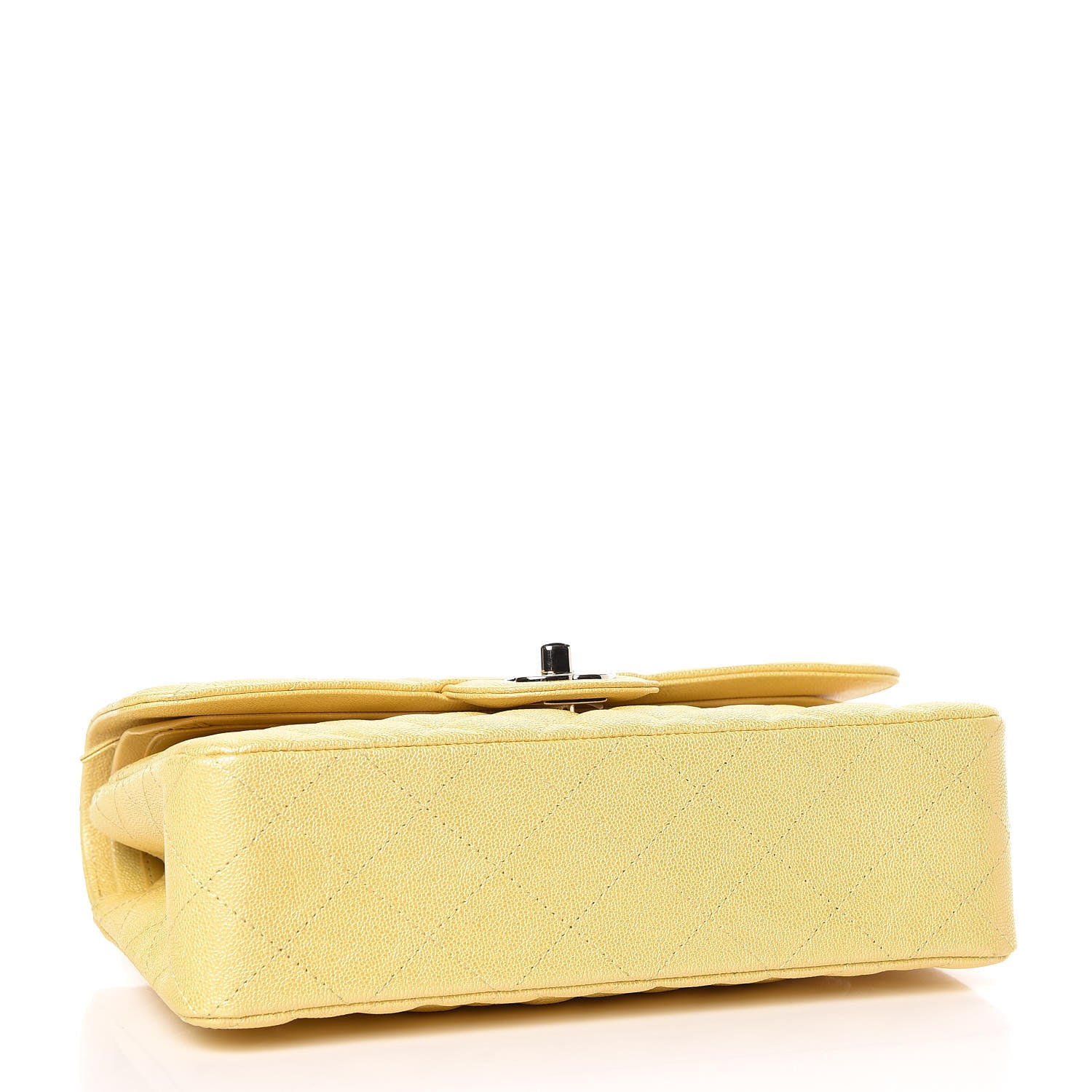 Chanel Iridescent Caviar Quilted Small Double Flap Yellow 5 of 12