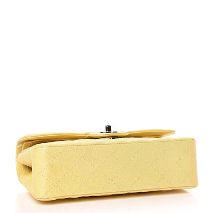 Chanel Iridescent Caviar Quilted Small Double Flap Yellow 5 of 12