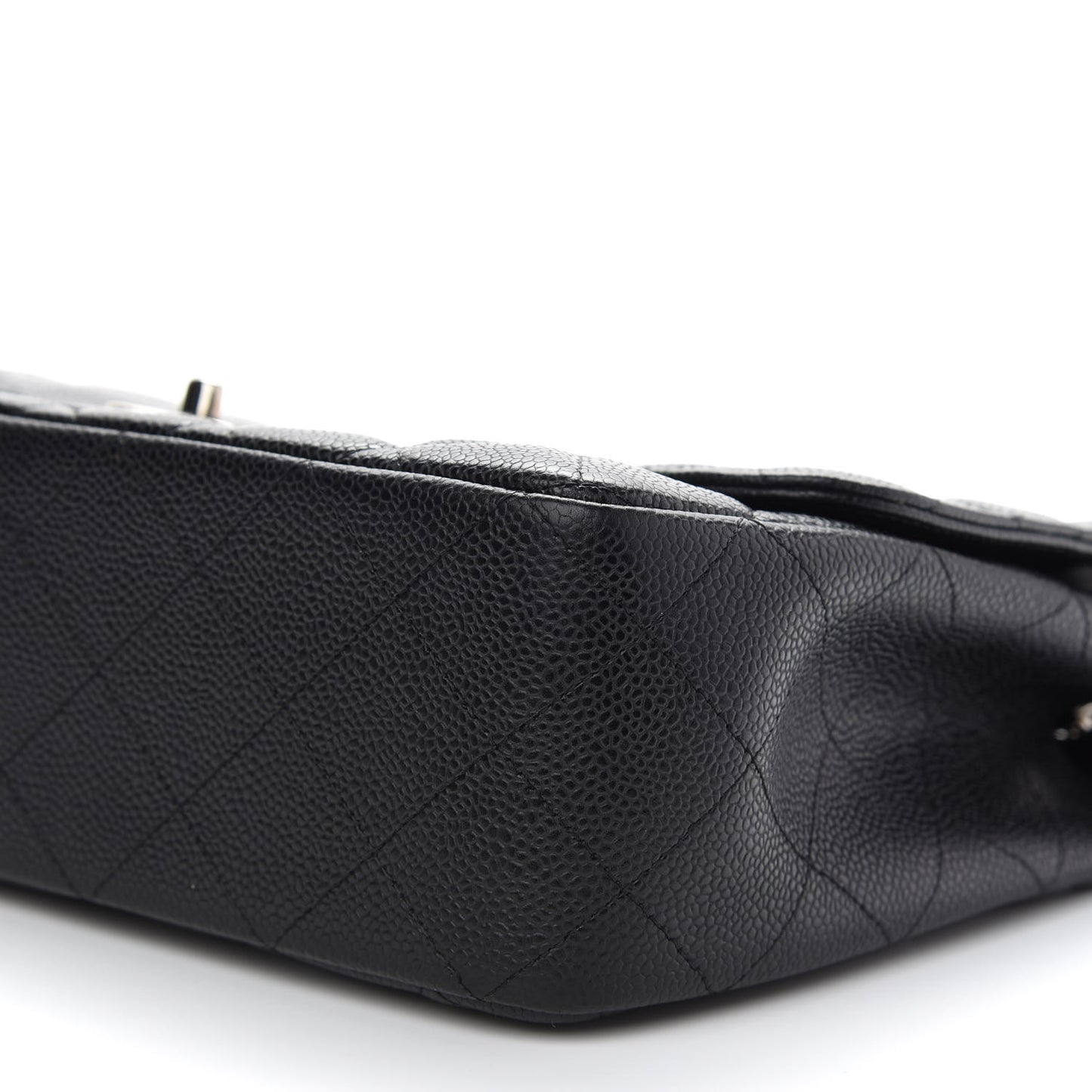 Caviar Quilted Jumbo Single Flap Black
