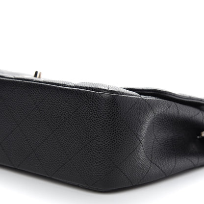 Chanel Caviar Quilted Jumbo Single Flap Black 9 of 9