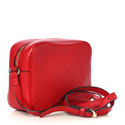 Gucci Pebbled Calfskin Small Soho Disco Bag Tabasco Red 3 of 11