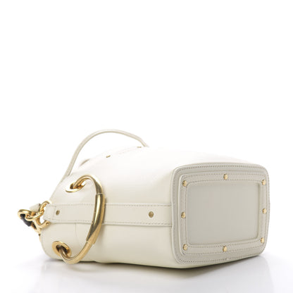 Chloe Smooth Calfskin Mini Roy Bucket Bag Natural White 4 of 11