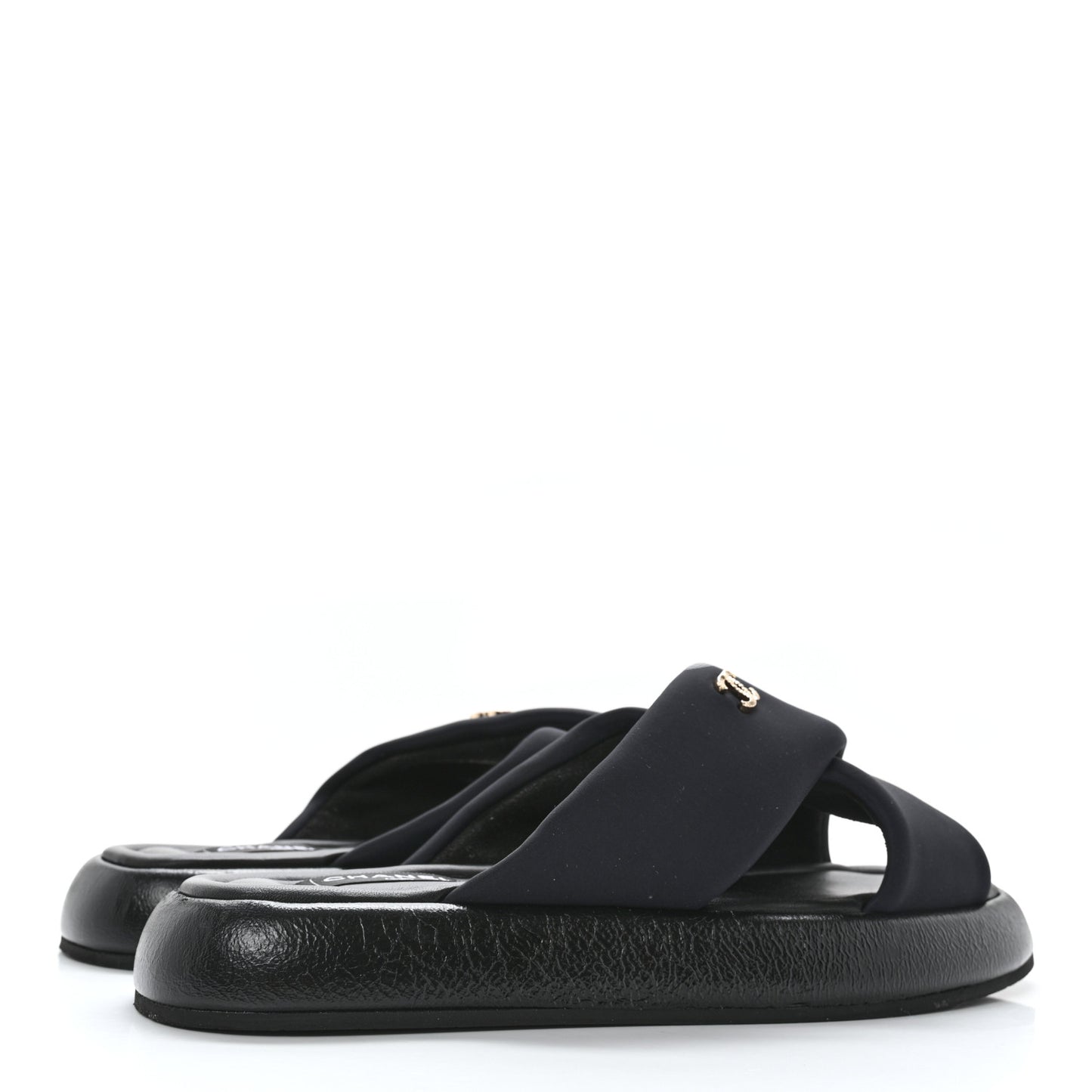 Fabric CC Mules Sandals 41 Black