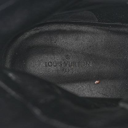 Louis Vuitton Suede Calfskin Monogram Laureate Platform Desert Boots 40 Black 7 of 8