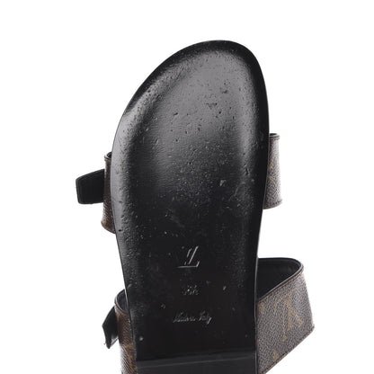 Louis Vuitton Monogram Bom Dia Mule Sandals 36.5 Black 9 of 11