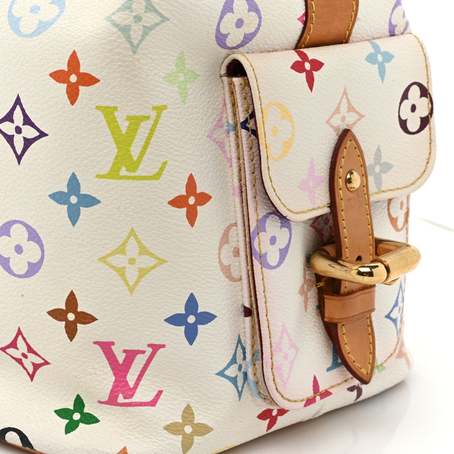 Monogram Multicolor Petit Noe White