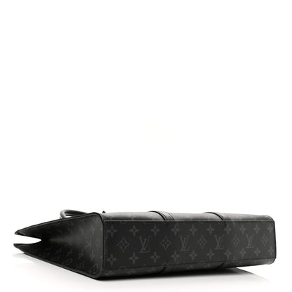 Louis Vuitton Monogram Eclipse Sac Plat Horizontal Zipper 4 of 12