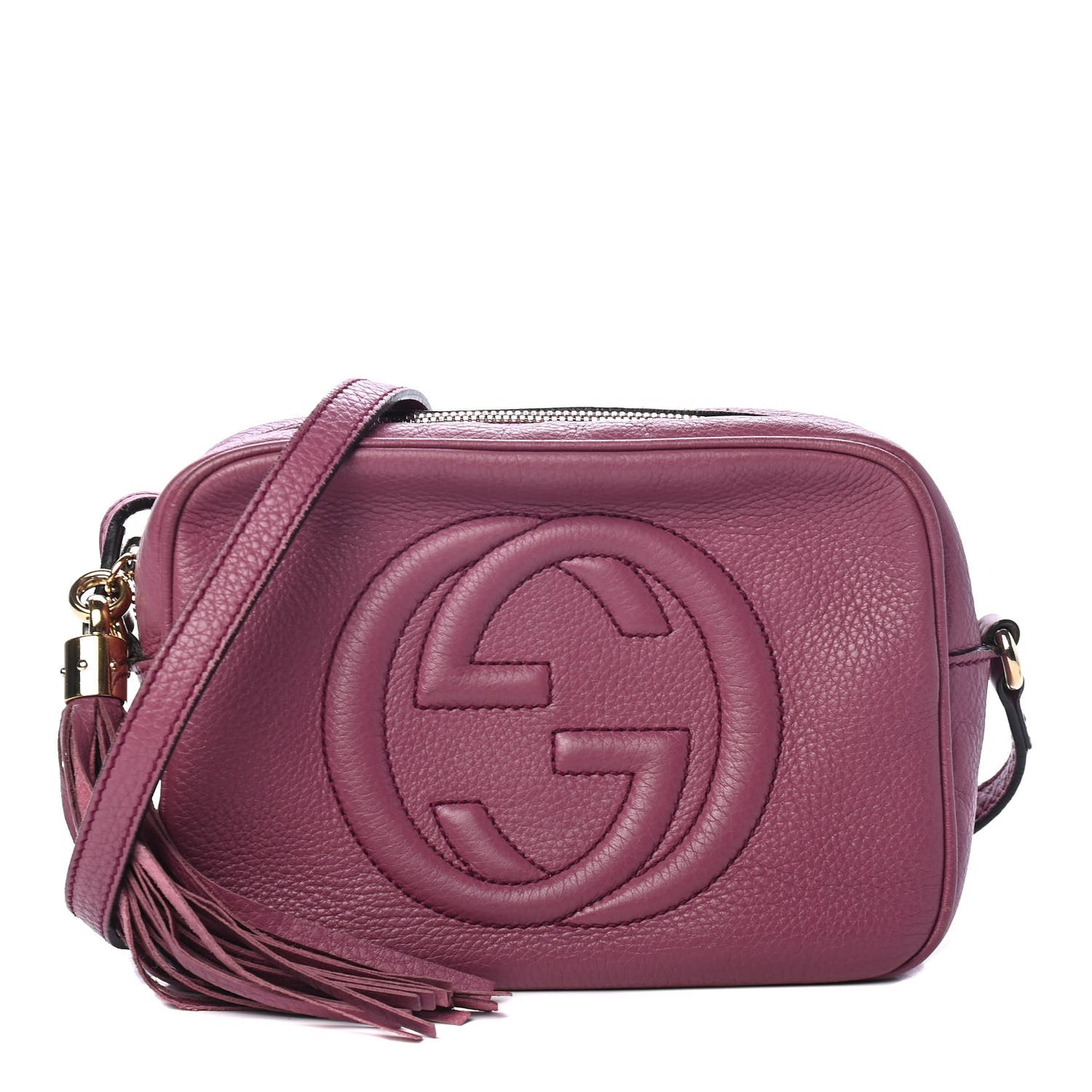 Pebbled Calfskin Small Soho Disco Bag Peonia Flower