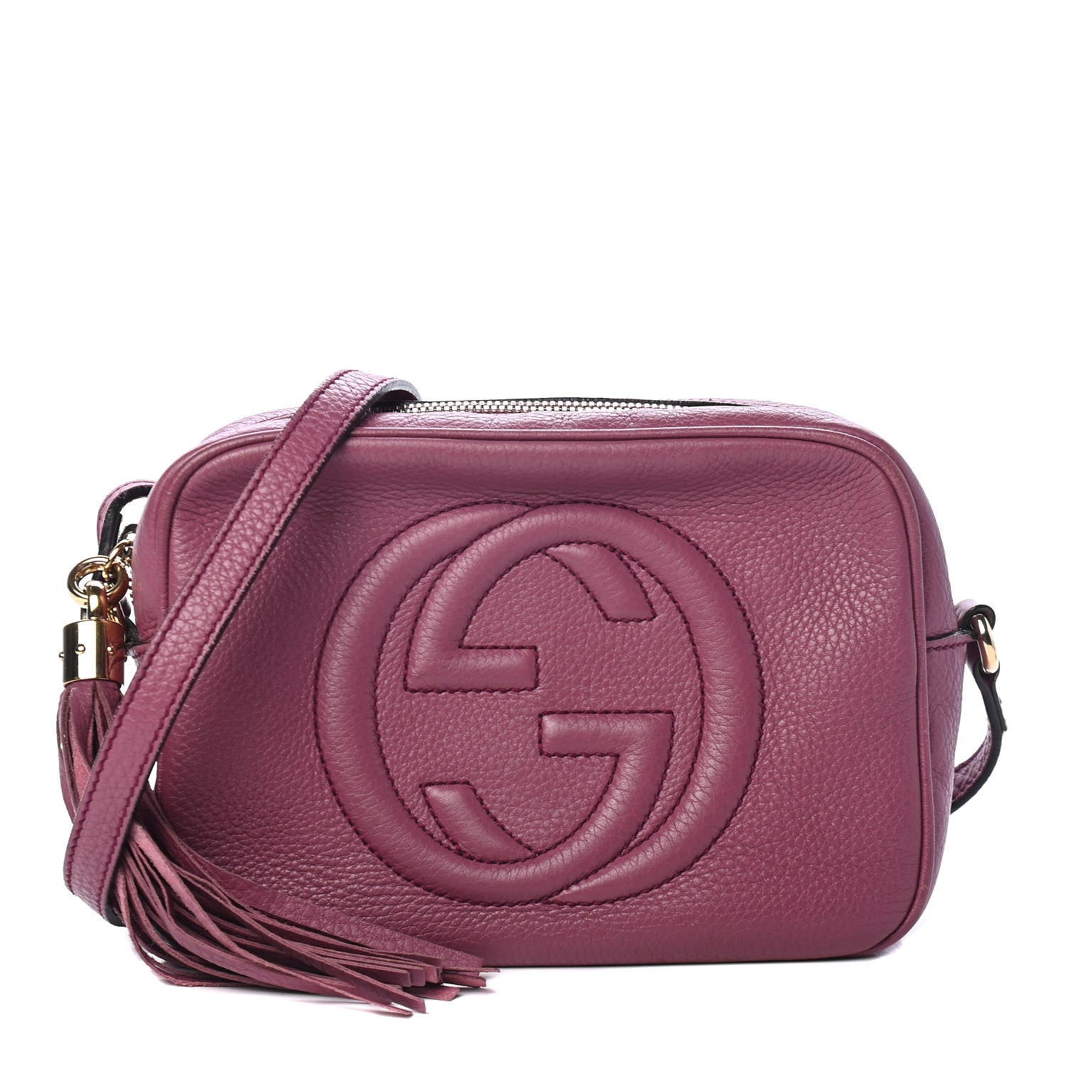 Gucci Pebbled Calfskin Small Soho Disco Bag Peonia Flower 1 of 4