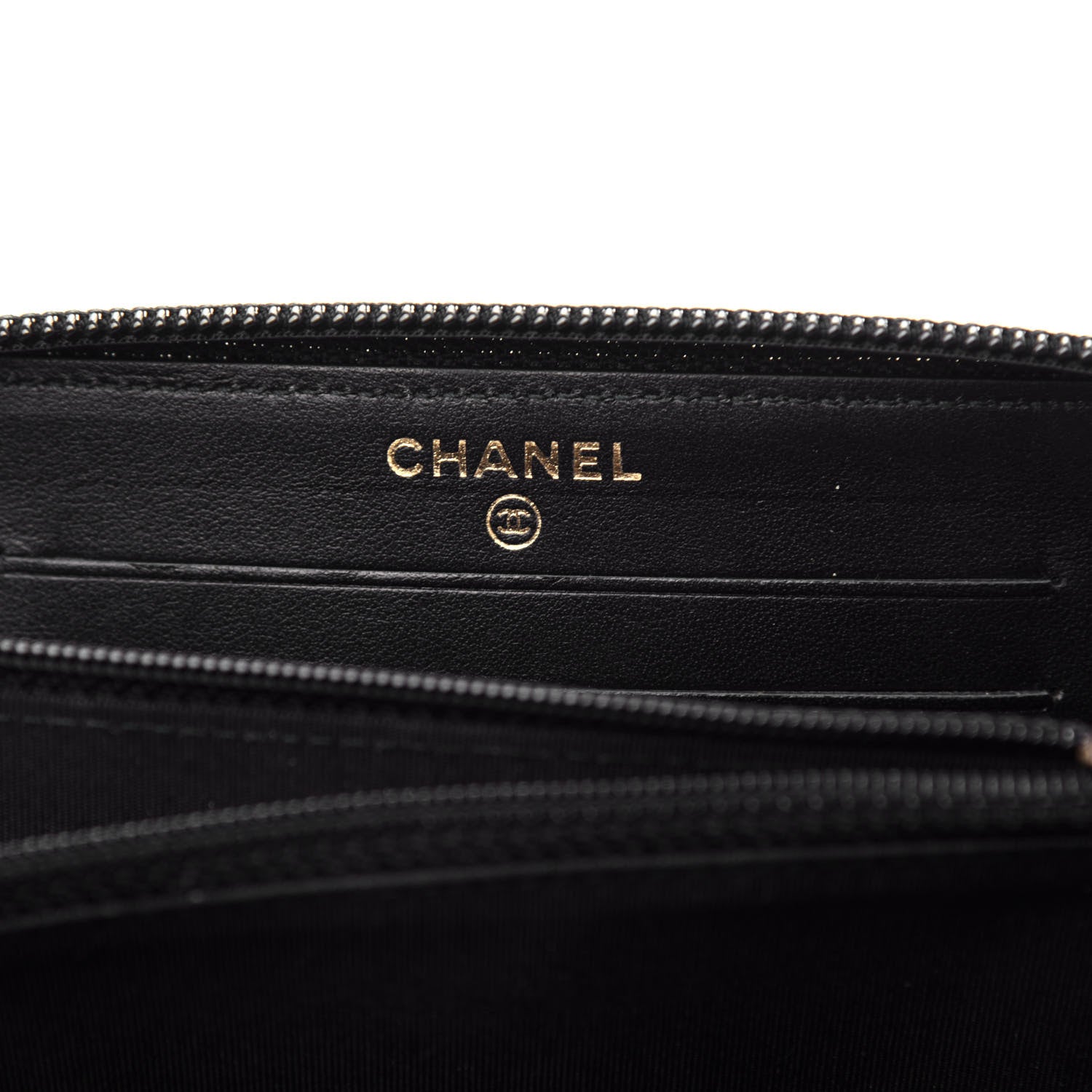 Chanel Caviar Quilted Small Boy Zip Around Wallet Black 6 of 8