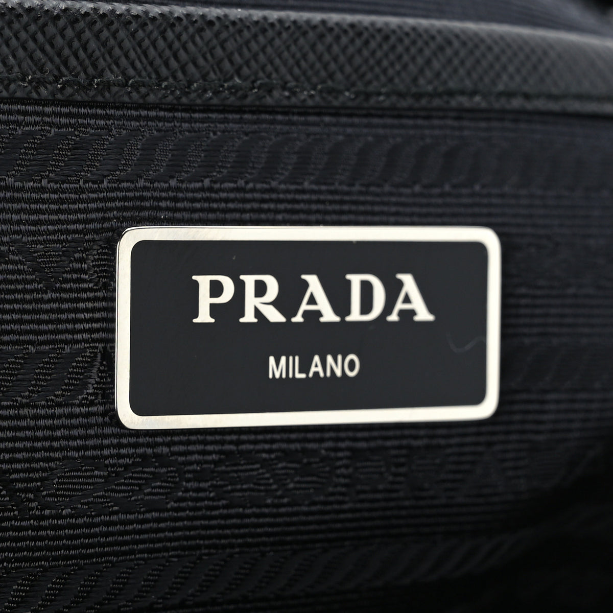 Prada Tessuto Nylon Saffiano Medium Backpack Black 6 of 10
